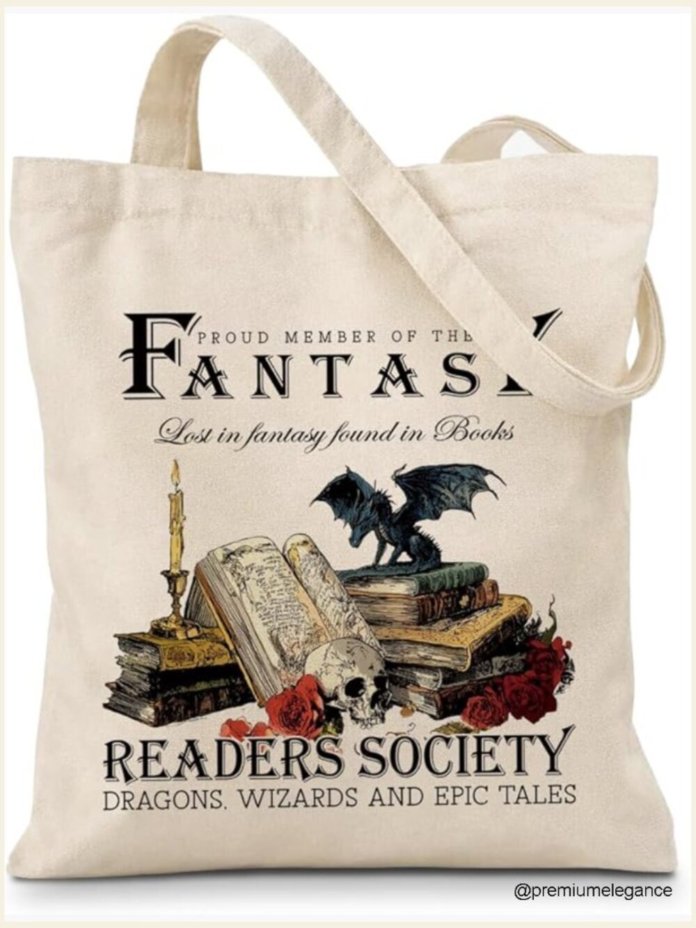 Canvas Tote Bag with Humor Quote, Reusable Shopping Bag for Work Travel